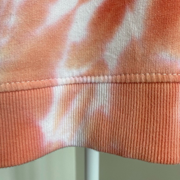 Jane and Delancey Orange/White Tie Dye Crew Neck long sleeve Sweatshirt. Sz L - Picture 9 of 15
